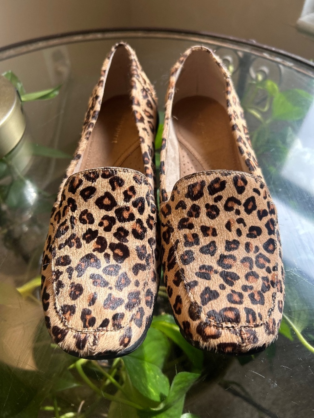 Leopard Print Easy Spirit comfort loafers in excellent condition 7.5